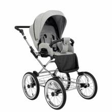 Kunert Romantic Exclusive  Art.ROM-04  Pilki kūdikių vežimėliai 2 viename