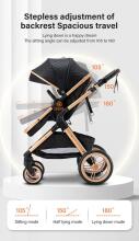 Kidsworld Stoller 3 in 1 Art.120859 Pink Universal 3-in-1 stroller