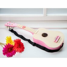 Nauja klasikinių žaislų gitaros art. 10302 rožinė muzikos instrumentų gitara
