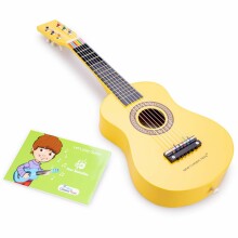 Nauja klasikinių žaislų gitaros art. 10343 geltona muzikos instrumentų gitara