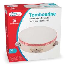 New Classic Toys Tambourine   Art.10380 koka tamburīns