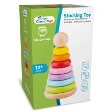 New Classic Toys Stacking Piramide  Art.10501  Деревянная пирамида