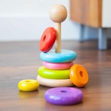 New Classic Toys Stacking Piramide  Art.10501  Деревянная пирамида