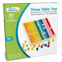New Classic Toys Times Table Tray  Art.10511 Reizināšanas tabula