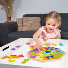 New Classic Toys Octagon Puzzle  Art.10515  Деревянный пазл