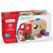 New Classic Toys Shape Truck Art.10564 Koka mašīna ar figūrām