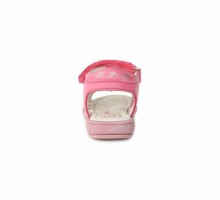 D.D.Step (DDStep)  Led Art.K03-204AM Pink  Экстра комфортные сандалики для девочки со световыми эффектами (25-30)
