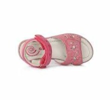 D.D.Step (DDStep)  Led Art.K03-204AM Pink  Экстра комфортные сандалики для девочки со световыми эффектами (25-30)