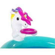 Bestway Magical Unicorn Art. 53097 надувной бассейн c горкой и брызгалкой
