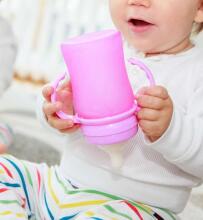 Everyday Baby Easy Grip Handle Art.10422 Pink Rokturi pudelēm (2 gab.)6m+