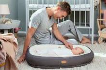 Voksi®  Baby Nest Premium Art.11008156 Light Grey Flying Гнездышко – кокон для новорожденных Babynest