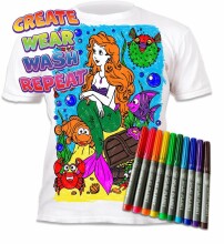 Splat Planet T-Shirt Mermaid Art.SP70259 Bērnu t-krekls ar flomasteriem