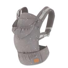 KinderKraft'20 Huggy Stars Art.KKNHUGGGRY0000 Сумка переноска кенгуру 2 в 1 ( 3,5 до 20 кг)