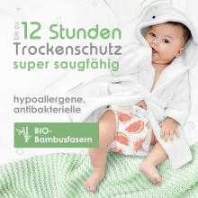 Pureborn Single 2 Organic Bamboo Art.121309 [64pc] Ecological diapers made of bamboo fiber size 2, 3-6 kg
