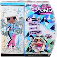 LOL Surprise Winter Chill Ice Girl  Art.570240 Lelle ar aksesuāriem + 25 dāvaniņas