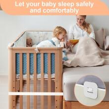 Kidsworld Strap for Baby Cot Art.121970 ремень для боковой кровати для пружинных кроватей, стыкующийся со взрослой кроватью (белый)