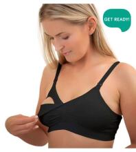 Krūšturis bezvīļu ar sudraba joniem D80-85 black BabyOno 506, Akcija
