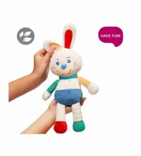 Mīksta rotaļlieta RABBIT JERRY ar grabuli un čaukstošām ausīm BabyOno 614