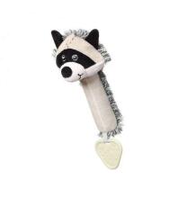 BabyOno Racoon Rocky with teether Art.746 Велюровая игрушка с пищалкой и прорезывателем