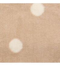 Sedziņa (sega)/plediņš kokvilnas 100x150 cm ECRU/BEIGE SPOTS KB-025 Womar