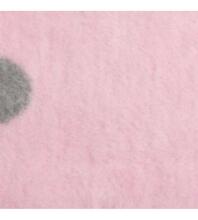 sedziņa (sega)/plediņš kokvilnas 75x100 cm PINK/GREY SPOTS KB-023 Womar