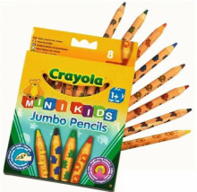 Crayola menas. 3678 „MiniKids Jumbo“ pieštukai, 8 vnt.