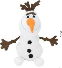 Disney Frozen Olaf Art.124034  Zaloife Snowman Plush Toy, Stuffed Toy Snowman 25 cm, Cuddly Toy Snowman Plush, Snowman Plush Doll Gift for Children, White