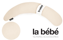 La Bebe™ Moon Maternity Pillow  Art.12607 Light Beige  Большая подушка для беременных с наполнителем из Memory Foam (особенно мягкий и тихий наполнитель) 195cm