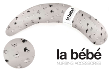 La Bebe™ Moon Maternity Pillow Art.12609 Cats Большая подушка для беременных с наполнителем из Memory Foam (особенно мягкий и тихий наполнитель) 195cm