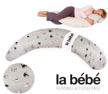 La Bebe™ Moon Maternity Pillow Art.12609 Cats Большая подушка для беременных с наполнителем из Memory Foam (особенно мягкий и тихий наполнитель) 195cm