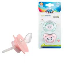 CANPOL BABIES set of orthodontic silicone soothers Exotic Animals 6-18m, 2pcs., 23/921_pin