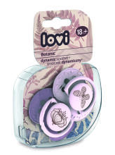 LOVI silicone dynamic soother Botanic 18m+, girl 2 pcs, 22/875girl