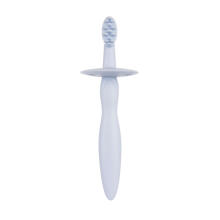 CANPOL BABIES silicone toothbrush with teether and shield for gums and first teeth, 51/500_blu
