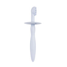 CANPOL BABIES silicone toothbrush with teether and shield for gums and first teeth, 51/500_blu