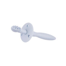 CANPOL BABIES silicone toothbrush with teether and shield for gums and first teeth, 51/500_blu