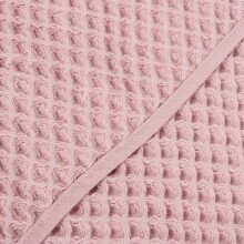 CEBA towel 100x100cm Waffle Line Silver Pink