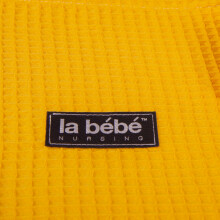 La bebe™ Waffle Set Art.126548 Yellow Хлопковый пледик + подушка 100x75 cm
