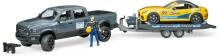 2504 - BRUDER auto RAM 2500 Power Wagon ar treileri, 2504