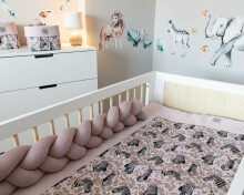 Baby Love Premium Safari Zebra Art.127374 Mazuļu kokvilnas gultas veļas komplekts no 2 daļām [virspalags ar spilventiņu]