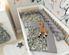 Baby Love Premium Safari Giraffe Art.127375  Комплект постельного белья из 2 частей [пододеяльник + подушечка]