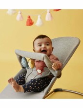 BABYBJÖRN šūpuļkrēsls Bliss Bundle Light Grey, 3D Jersey/toy