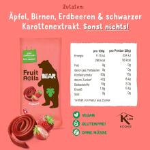Bear Fruit Rolls  Art.127908 Фруктовые рулеты со вкусом клубники , 20 г