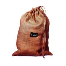 La bebe™ Nursing Sling VIP Linen Art.127913 Brown Слинг - платок с кольцами (для детей до 36 месяцев) + мешочек для хранения