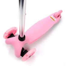 Meteor® Scooter Tucan  Led Art.22502 Pink Детский выcококачественный самокат со световыми эффектами