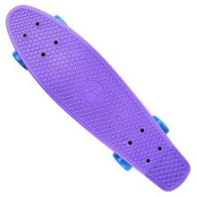 Meteor® Penny Board Art.23693 Violet/Neon blue  Детская роликовая доска (Скейтборд)