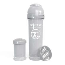 Twistshake Anti Colic Art.128086 Pastel Grey Anti-koliku barošanas pudele 330 ml