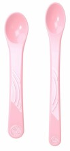 Twistshake Feeding Spoons  Art.78189 Pastel Pink  Ложечки для самостоятельного употребления пищи (2шт.)