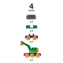 BRIO RAILWAY Clever Crane Wagon, 33698