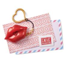 S.W.A.K. atslēgu piekariņš Red Glitter kiss ar skaņu, 4115