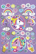 TOTUM uzlīmju komplekts Unicorn Sticker Book, 4 loksnes, 071117